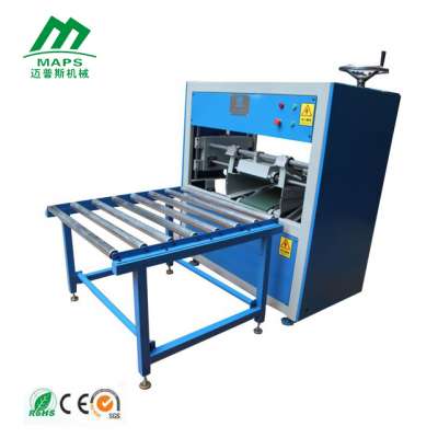 AV-800N-2 Sofa Cushion Covering Machine, filling the cover with conveyor belt