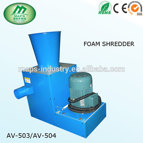 home textile manufacturer with foam sponge cutting machine , foam shredderring machine